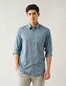 Arrow Sport Geometric Printed Printed Pure Cotton Shirt