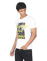 Flying Machine Pure Cotton Graphic Print T-Shirt