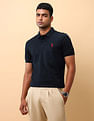 U.S. Polo Assn. Textured Slim Fit Polo Shirt