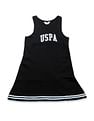 U.S. Polo Assn. Kids Girls Brand Printed A Line Dress
