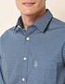 U.S. Polo Assn. Geometric Printed Tailored Fit Shirt