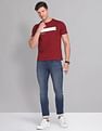 AD by Arvind Crew Neck Printed T-Shirt