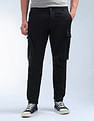Flying Machine Solid Relaxed Fit Knitted Joggers