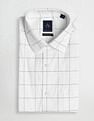 Arrow Windowpane Checks Manhattan Slim Fit Shirt