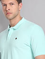 AD by Arvind Cotton Solid Polo Shirt