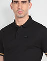 Arrow Newyork Tipped Cuff Cotton Polo Shirt