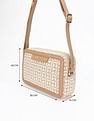 Tommy Hilfiger Logo Brown Polyester Sling Bag