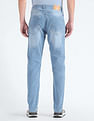 Flying Machine Slash Slim Tapered Fit Mid Rise Jeans