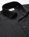 Calvin Klein Brand Print Poplin Shirt