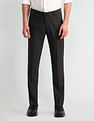 Arrow Slim Fit Flannel-Smart Flex Trousers