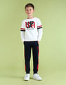 U.S. Polo Assn. Kids Boys Brand Appliqued Pure Cotton Sweatshirt