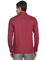 Arrow Men Maroon Outline Check Manhattan Slim Fit Formal Shirt