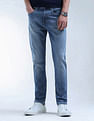 Flying Machine Slash Slim-Tapered Fit Stone Washed Jeans