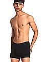 Calvin Klein Underwear Men Black Elasticized Waist Solid Trunks