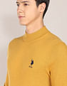 U.S. Polo Assn. Mock Neck Solid Sweater