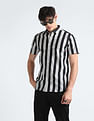 Flying Machine Vertical Stripe Cotton Shirt