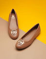 U.S. Polo Assn. Women Metallic Logo Solid Ballerinas