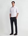 Arrow Slim Fit Solid Trousers