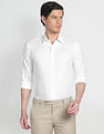 Arrow Newyork Self Design Slim Fit Shirt