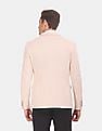 USPA Tailored Men Beige Slim Fit Solid Formal Blazer