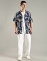 Tommy Hilfiger Printed Regular Fit Viscose Shirt