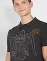 U.S. Polo Assn. Denim Co. Graphic Print Polo Shirt
