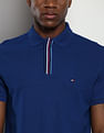 Tommy Hilfiger Sustainable Global Stripe Placket Polo Shirt