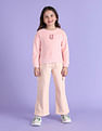 U.S. Polo Assn. Kids Girls Ribbed Sweatshirt
