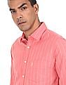 U.S. Polo Assn. Rounded Cuff Cotton Striped Casual Shirt