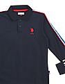 U.S. Polo Assn. Kids Boys Long Sleeve Taped Polo Shirt