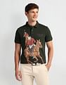 U.S. Polo Assn. Denim Co. Graphic Print Muscle Fit Polo Shirt