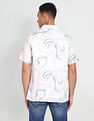 Flying Machine Short Sleeve Abstract Print Shirt
