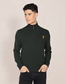 U.S. Polo Assn. High Neck Solid Sweater