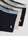 U.S. Polo Assn. Mid Rise Solid OET15 Trunks - Pack Of 3