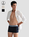 U.S. Polo Assn. Mid Rise Solid OET15 Trunks - Pack Of 3