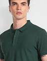 Flying Machine Solid Pique Polo Shirt