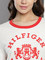 Tommy Hilfiger Varsity Flock Appliqued T-Shirt