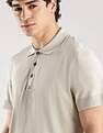 Calvin Klein Jeans Solid Regular-Fit Lyocell Polo T-Shirt