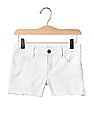 GAP Girls White 1969 Frayed Denim Shorty Short