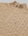Tommy Hilfiger Classic Cotton Cable Zip Mock Sweatshirt