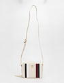 Tommy Hilfiger Striped Beige Pu Sling Bag