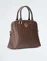 U.S. Polo Assn. Women Geometric Print Structured Handbag