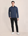 U.S. Polo Assn. Ribbed Collar Logo Polo Shirt