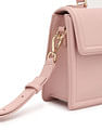 Tommy Hilfiger Solid Light-Pink PU Sling Bag
