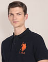 U.S. Polo Assn. Rear Appliqued Slim Polo Shirt