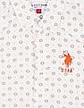 U.S. Polo Assn. Kids Boys Button Down Collar Printed Shirt