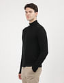 Calvin Klein Jeans Merino Rws Zip Through Solid Sweater