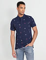 Flying Machine Embroidered Cotton Polo Shirt