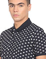 Flying Machine Geometric Print Polo Shirt