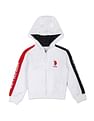 U.S. Polo Assn. Kids Hooded Colour Block Cotton Sweatshirt